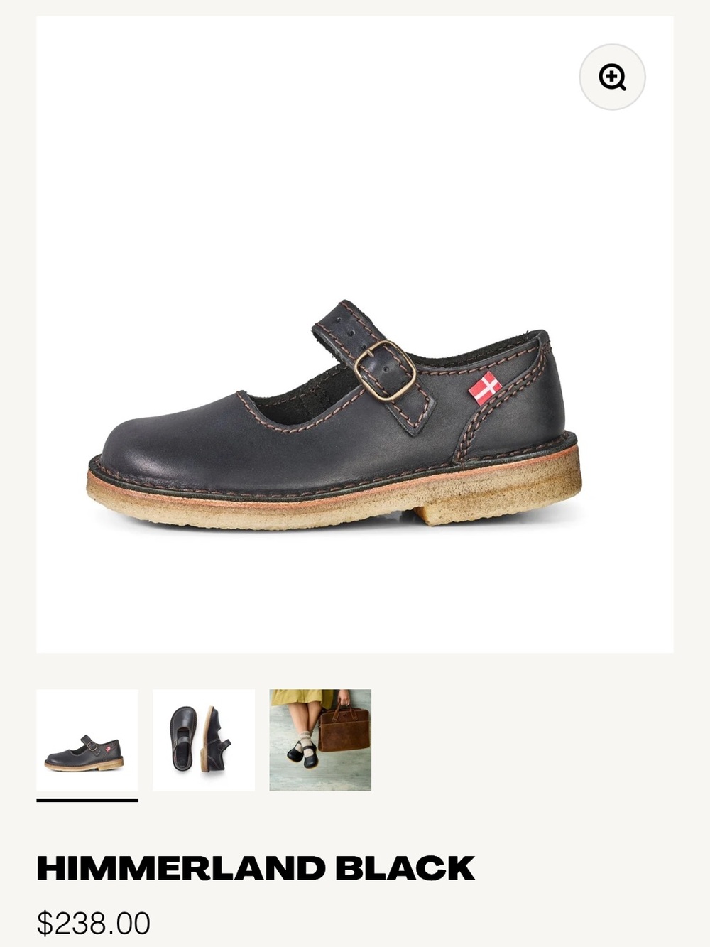 Himmerland Black Women's Mary Jane Loafers